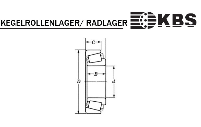  tapered roller bearing Zeichnung 