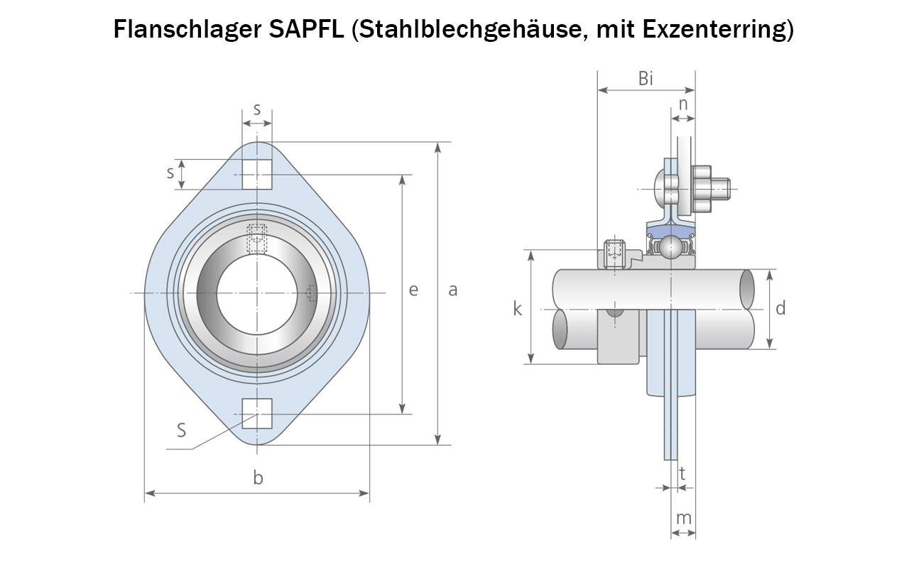  Flanschlager Zeichnung 