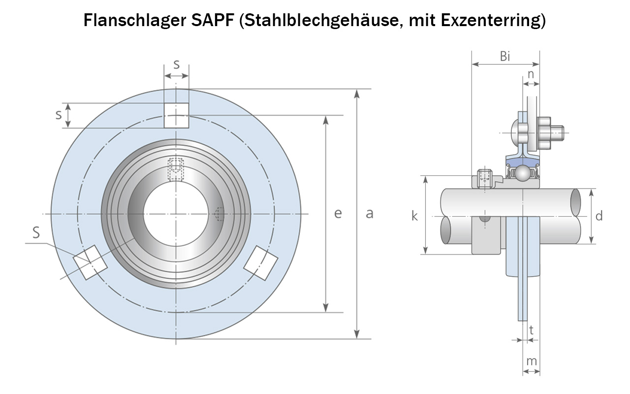  Flanschlager Zeichnung 