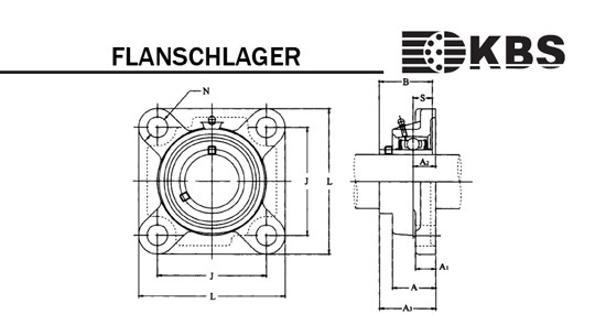  Flanschlager Zeichnung 