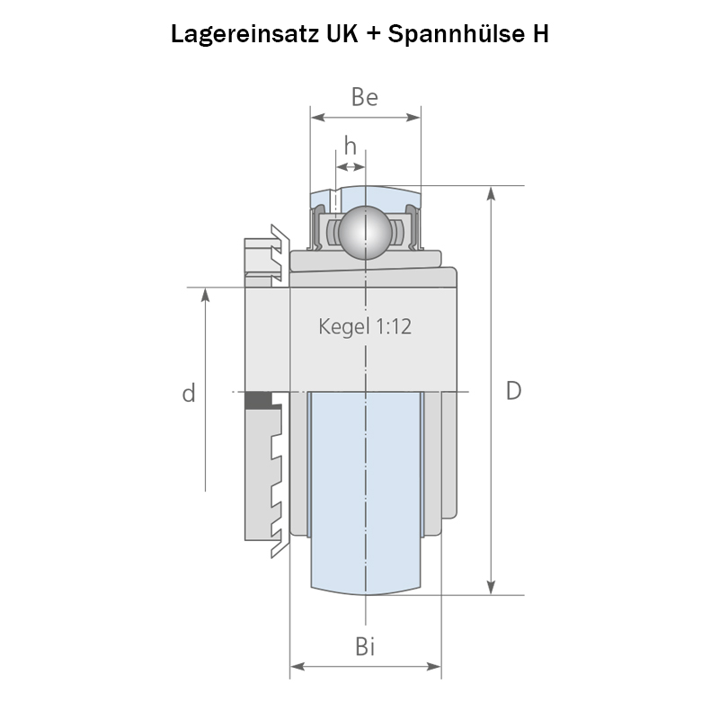  steel bearing insert Zeichnung 