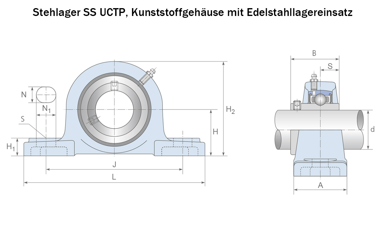  Stehlager Zeichnung 